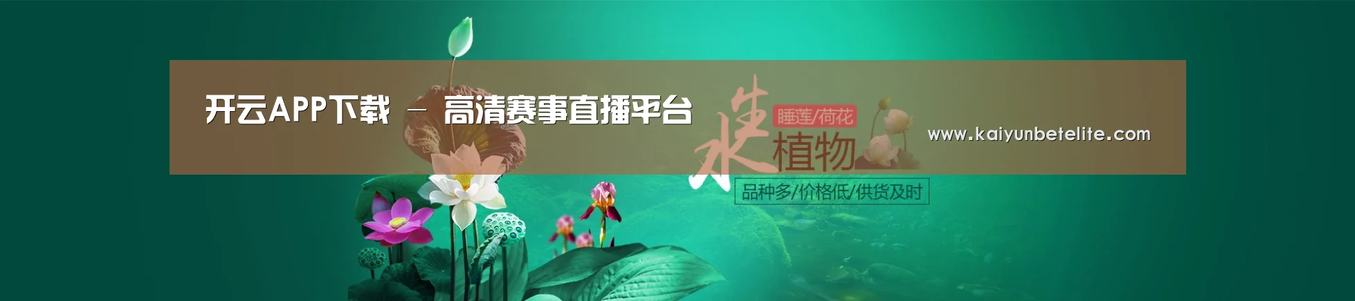 鲜花水草花卉网站模板
